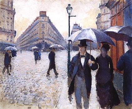 Гюстав Кальбот 'Парижская улица. Дождь' (1877)
