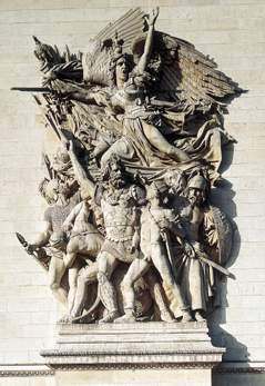 Горельеф 'Марсельеза' на Триумфальной арке