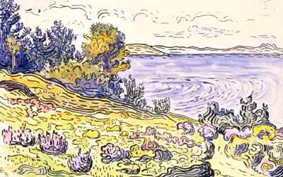 Поль Синьяк. 'Сан-Тропе. Тропинка', 1894, акварель<
