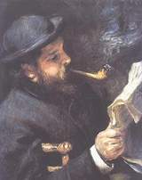 Огюст Ренуар 'Клод Моне за чтением' (1872)