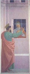 Мазолино. Святой Павел посещает в темнице Святого Петра