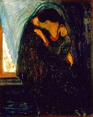 Эдвард Мунк. 'Поцелуй', 1897