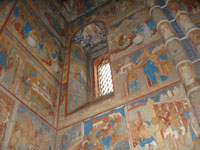 Фресковая роспись внутри церкви Воскресения