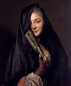 Александр Рослин. 'Дама под вуалью' (1768)