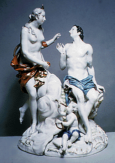 Фридрих Элиас Мейер. 'Диана и Эндимион' (1760-е). Мейсенский фарфор