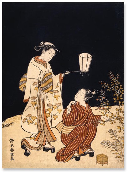 Сузуки Харунобу. Ловля насекомых (1767)