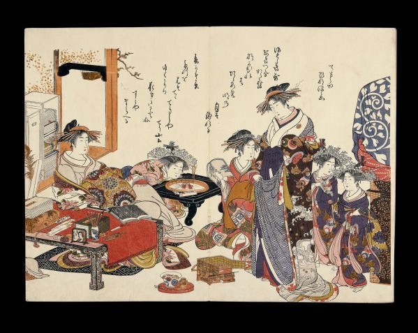 Китао Масанобу. Куртизанки (1784)
