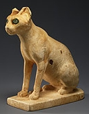 Алебастровая фигурка кошки (ок. 1991–1783 до н. э.), Египет