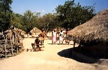 Этнографическая деревня народности шангаан.