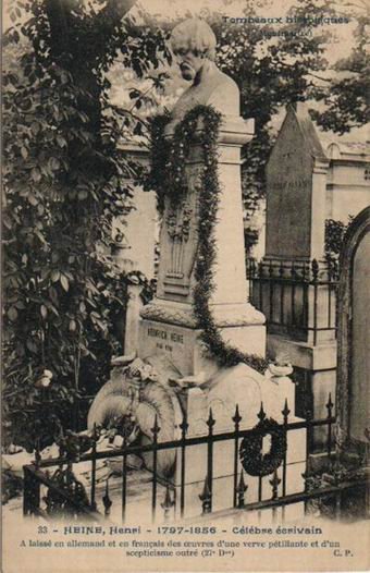 Кладбище Монмартр. Могила Генриха Гейне