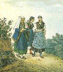 Франц Яшке 'Крестьянки', начало XIX века