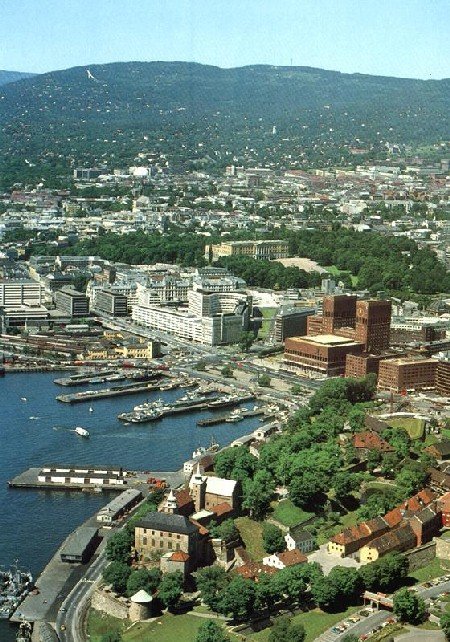 Осло с высоты птичьего полета