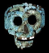Ацтекская мозаичная маска Кецалькоатля. Мехико (15-16 вв. н.э.)