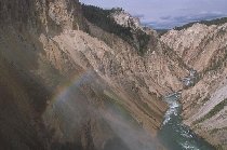 Каньон в парке Йеллоустон